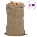 vidaXL Jutové vrecia 30 ks 65x135 cm 100 % juta 340 gsm