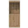 vidaXL LED komoda Remeselný dub 41 x 37 x 100 cm Kompozitné drevo