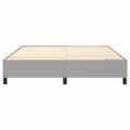 vidaXL Posteľný rám s boxspringom svetlosivá 160x200 cm látka