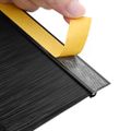 vidaXL Samolepiace tesnenia dverí s kefou 12 ks Čierna 100 cm