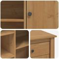 vidaXL Kuchynský ostrovný set 2 ks PANAMA Medový vosk 112 x 77 x 90 cm