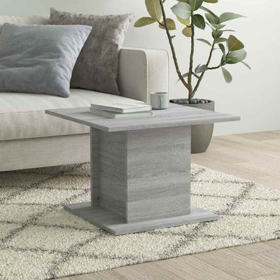 vidaXL Konferenčný stolík, sivá sonoma 55,5x55,5x40cm kompozitné drevo