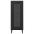 vidaXL Komoda čierna 34,5x34x90 cm spracované drevo