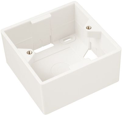 Solarix - modul French style 45x45mm pro 2 keystony přímý bílý