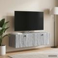 vidaXL Nástenná TV skrinka 98 x 31 x 30 cm Sivý Sonoma
