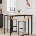 vidaXL Barový stôl 140 x 80 x 105 cm Masívne borovicové drevo Prírodná