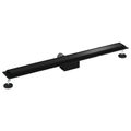 vidaXL 2 v 1 sprchový odtok Čierna 90 cm Nerezová oceľ 304
