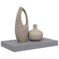 vidaXL Plávajúca nástenná polica, sivá 40x23,5x3,8 cm, MDF