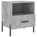 vidaXL Nočné stolíky 2 ks betónovo sivé 40x35x47,5 cm kompozitné drevo