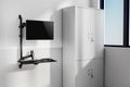 Neomounts  WL90-325BL1 / držák na zeď /pracovní místo / sezení-stání / monitor, klávesnice a myš Pracovní stanice, držák, VESA, na zed, pro monitor a klávesnici, úhloprícka 17"–32", náklon, otácení, rotace, nosnost 9+1kg, cern