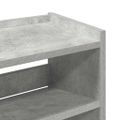 vidaXL Regál na topánky betónovosivý 60x25x62 cm spracované drevo
