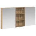vidaXL Set kabinetov do kúpeľne 3 ks 140 x 14,5 x 70 cm