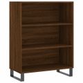 vidaXL Vysoká skrinka hnedý dub 69,5x34x180 cm spracované drevo