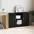 vidaXL Servírovacia skriňa Čierny dub 120 x 30,5 x 70 cm