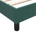 vidaXL Posteľný rám boxsping s matracom tmavozelený 140x220 cm zamat