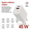 Nabíjačka USB EMOS V04G45 GaN PD univerzálna 3A (45 W) max.