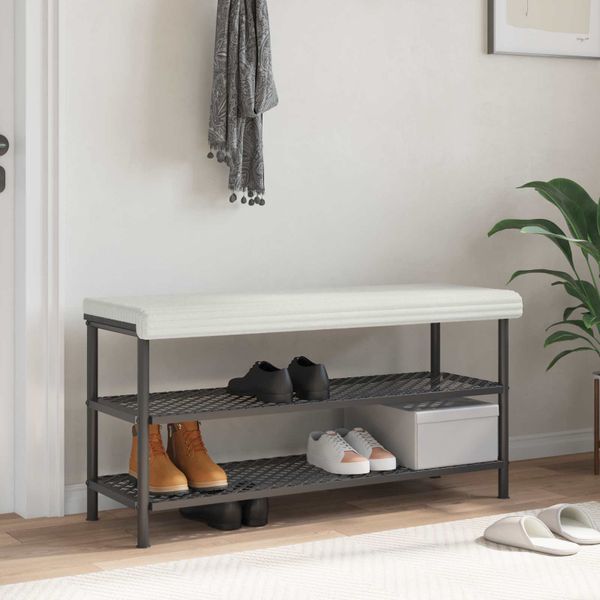 vidaXL Vankúš na lavičku Pl plush kord Krémová Hĺbka 35 cm