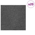 vidaXL Kobercová dlaždica Stredná šedá 50 x 50 cm 20 ks PP a Bitúmen