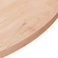 vidaXL Okrúhla stolová doska Ø80x2,5 cm neošetrený dubový masív