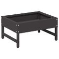 vidaXL Krmítko pre vtáky Čierna 80 x 28 x 13.5 cm Studenokoľajná oceľ