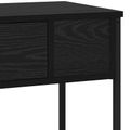vidaXL Konzolový stôl Čierny dub 100 x 34.5 x 75 cm Kompozitné drevo