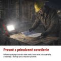 LED reflektor ELION 30W, červeno-čierny, IP65, 4800 lm, neutrálna biela