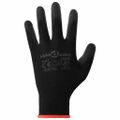 vidaXL Pracovné rukavice 24 ks Čierna 7 / S Polyester