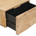 vidaXL Ručne vyrobený nočný stolík Teaková hnedá 40 x 30 x 20 cm