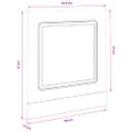 vidaXL Panel umývačky riadu Kalmar betónovo sivé 60x1,5x57 cm kompozitné drevo