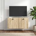 vidaXL Nástenná TV skrinka Nástenný Dub sonoma 59,5 x 31 x 30 cm