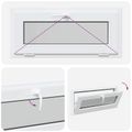 vidaXL Podkrovné okno RISOR 90 x 40 cm PVC a sklo