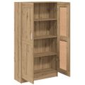 vidaXL Knižnica dub artisan 82,5x30,5x150 cm kompozitné drevo