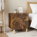 vidaXL Nočný stolík 2 ks Dymový dub 43 x 34,5 x 48 cm Kompozitné drevo