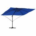 vidaXL Slnečník 351 x 250 x 260 cm Polyester a hliník Azurblue