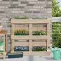 vidaXL Kvetinové boxy pre euro palety 12 ks Zelená 36 x 13,5 x 9,5 cm