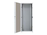 RMA-15-A68-CAX-A1 - 19" stojanový rozvádzač 15U/600x800mm presklené dvere, IP20 nosnosť 800kg svetlošedý RAL7035