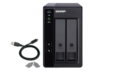 QNAP TR-002 rozširovacia jednotka pre PC alebo QNAP NAS (2x SATA / 1x USB 3.1 typu C - Gen 2)