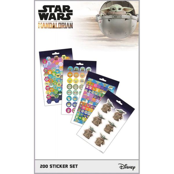 Sada samolepiek Star Wars: The Mandalorian - The Child, 200 ks