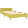 vidaXL Posteľ bez matraca zelená 100x200 cm látka