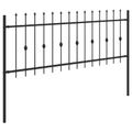 vidaXL Hrotová brána ASTEN 200 x 130 cm Čierna