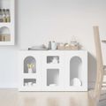 vidaXL Servírovacia skriňa ELST Biela 100 x 35 x 59 cm