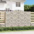 vidaXL Oblúkové gabiónové koše 10 ks 300x30x200/220 cm pozink. železo