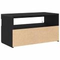 vidaXL TV skrinka 75 x 35 x 40 cm Čierny dub Kompozitné drevo