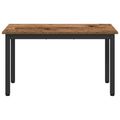 vidaXL lavička Staré drevo 80 x 35 x 45 cm Kompozitné drevo