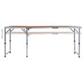 vidaXL Skladací kempingový stôl 180x60 cm hliníkový