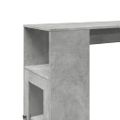 vidaXL Barový stôl s policami betónový 101x40x103,5cm kompozitné drevo