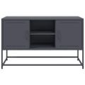 vidaXL TV skrinka antracitová 100,5x39x60,5 cm oceľ