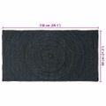 vidaXL Kusové koberce Tmavosivá 80 x 150 cm Juta