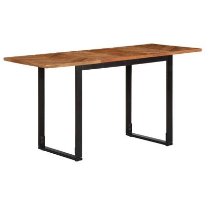 vidaXL Jedálenský stôl 140x70x75 cm, akáciový masív