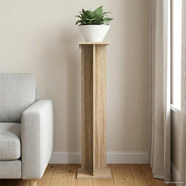 vidaXL Stojan na rastliny Sonoma dub 25 x 25,5 x 100,5 cm